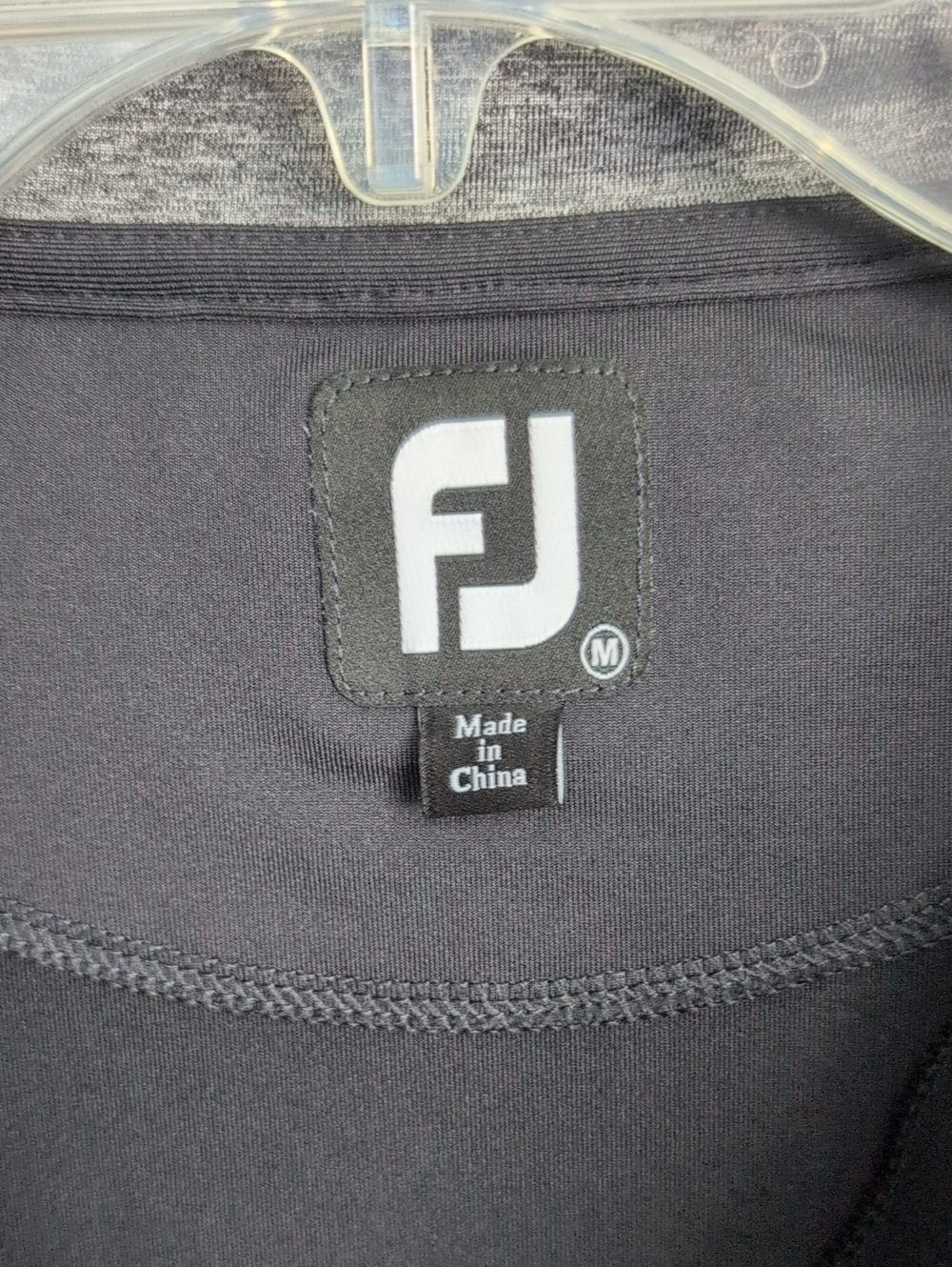 FootJoy Golf Black Quarter Zip Pullover Jacket - Men's Medium - Picture 4 of 5